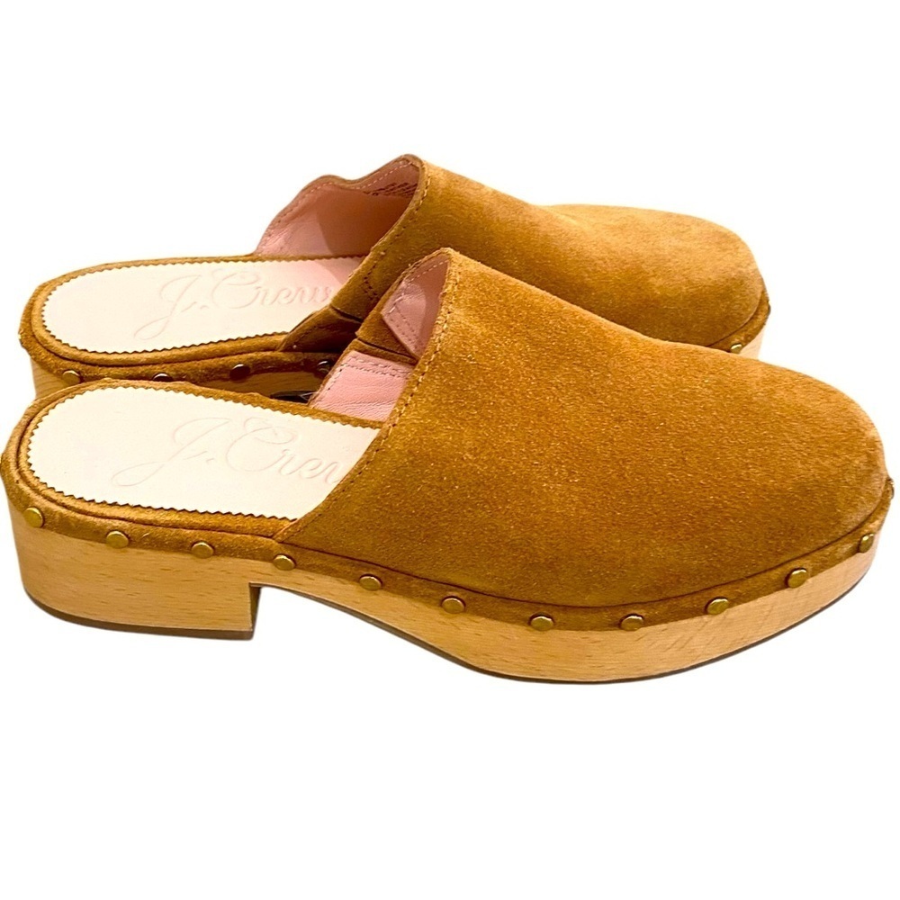 J. Crew Camel Suede Clogs